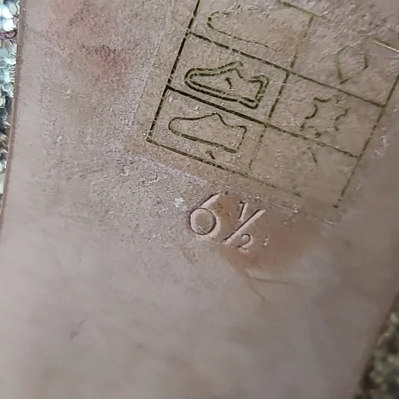 Madewell Willa Loafer Mule In Gold Glitter Sz 6.5 Women's - Picture 7 of 10